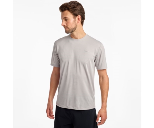 Tenis Saucony Stopwatch Short Sleeve Hombre Tops Ropa Alloy México MX-529-FJ
